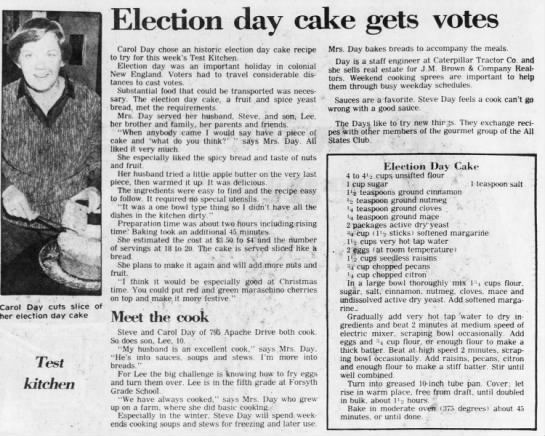 Election day cake gets votes